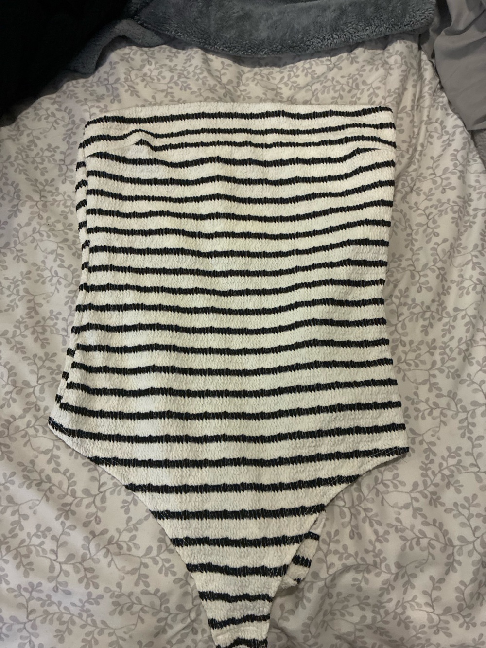 Striped bodysuit